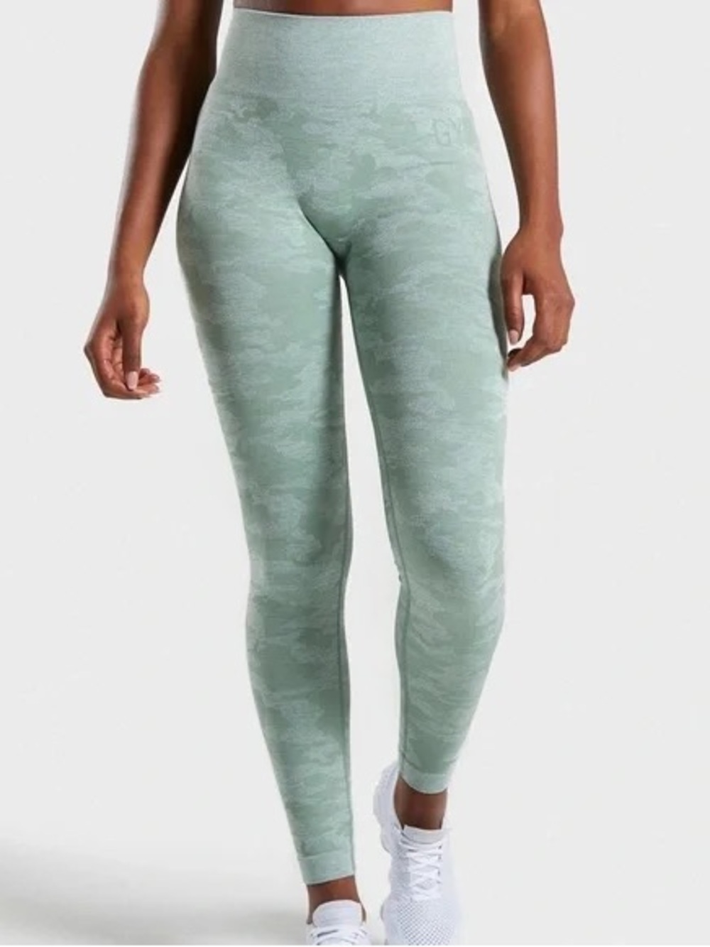 GYMSHARK Green Camo Leggings